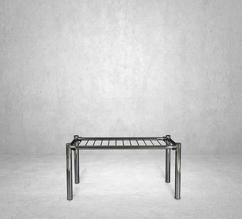 Stolik na kosze sklepowe chrom.jpg