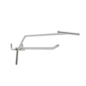 Haczyk pojedynczy na perforacje 20cm, z wysięgnikiem