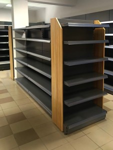 Regał sklepowy gondola 80cm, baza 37cm+8x37cm