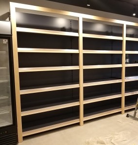 Regał alkoholowy H230 cm, moduł 100cm, półki 6x 47cm